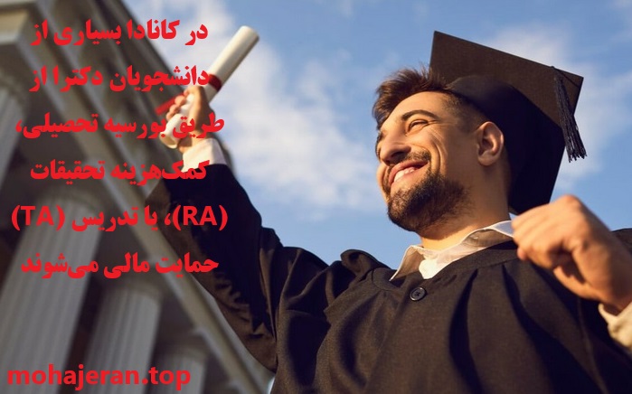 هزینه تحصیل دکترا در کانادا